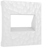 Лицевая панель Werkel Hammer для 2-м. розетки RJ45+RJ45 белый